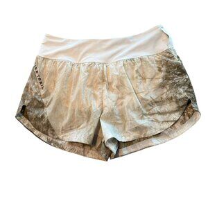 Nike Womens Dri-Fit Trail Running Shorts Tie-Dye Beige & White Lightweight NWOT